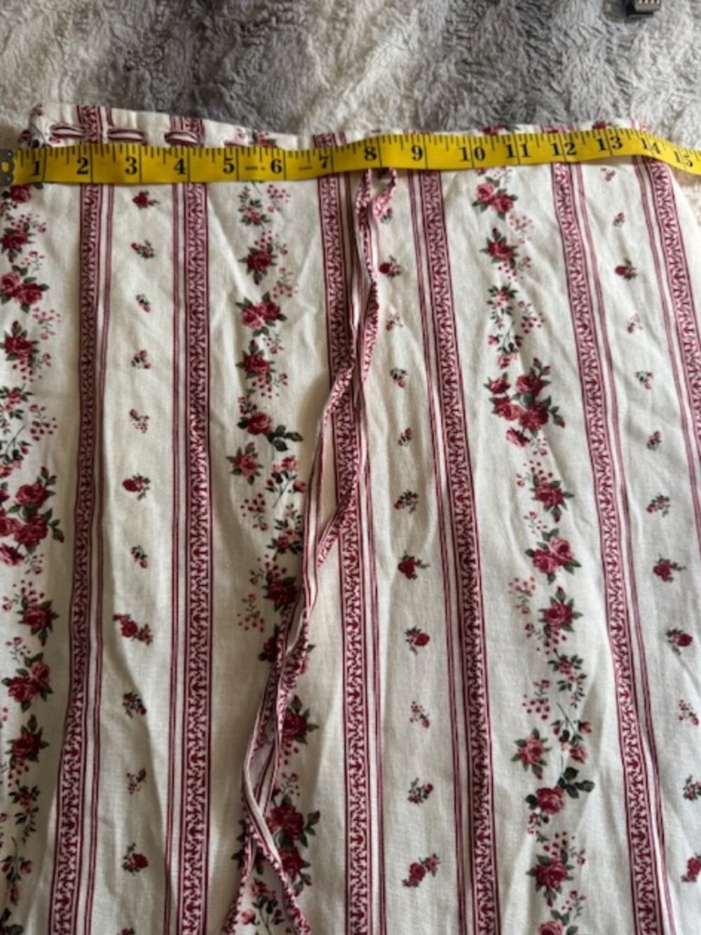 Joie Linen Blend Rose Midi Skirt Prairie Cottagecore Romantic - Picture 6 of 10